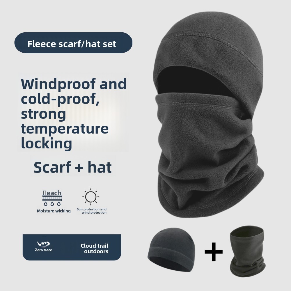 Neck Gaiter Fleece - Gorro polar para exteriores de invierno
