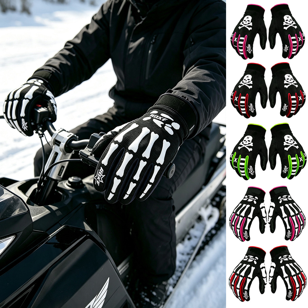 Touch Screen Gloves - Guantes Antideslizantes para Moto de Nieve,