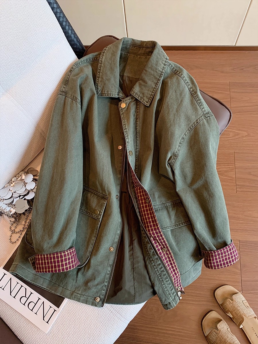 Chaqueta vaquera verde militar - Down Jacket Packable reseña y precio