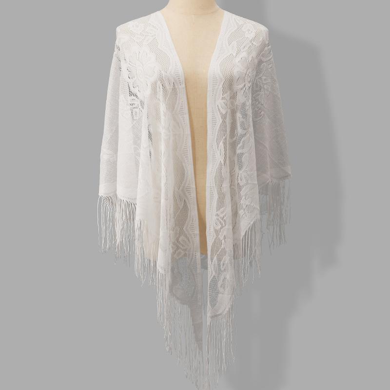 Chal de encaje floral transpar - Shawl Wrap Winter reseña y precio